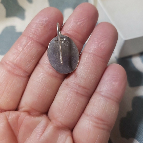 STERLING SILVER MONOGRAMABLE EARRINGS - Picture 3 of 3